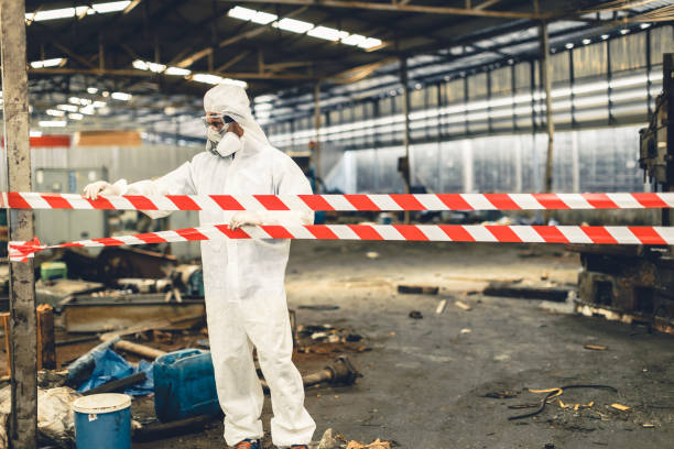 Professional Trauma Scene Cleanup technician working in Murray, NE
